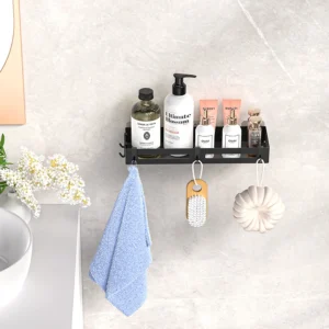 Bathroom storage rack, non perforated wall mounted storage rack, shower room, toilet storage, shower gel storage frame