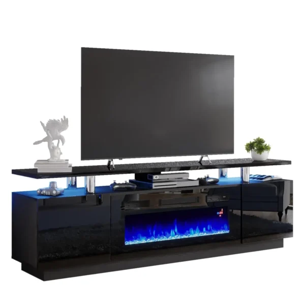 Electric Fire Place Living Room Built-in Electric Fireplace Tv Stand with Storage for Modern 60 Inch TV Cabinet Fireplace