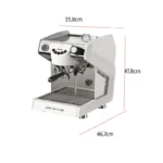 High-End Dual-Boiler Espresso Machine Italian Espresso with 58Pro Commercial Extraction System for Home & Commercial Use
