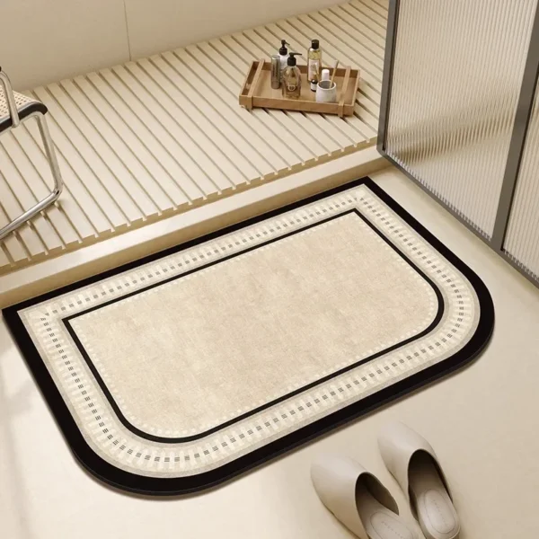 Bathroom Carpet Water-absorbent Toilet Non-slip Floor Mats Soft Diatom Mud Absorbent Doormat Home Decoration Bath Mat 욕실 미끄럼방지