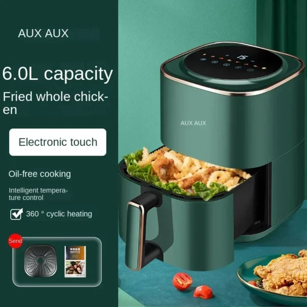 220V AXA Air Fryer Model - All-in-One Air Fryer Oven with Smart Auto-Fry, Multi-Functionality and No Oil Cooking C