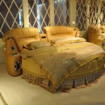 Upholstered Bedroom Beds Aesthetic Reading Smart Double Beds Sleeping Headboards Big Muebles Para El Hogar Home Furniture
