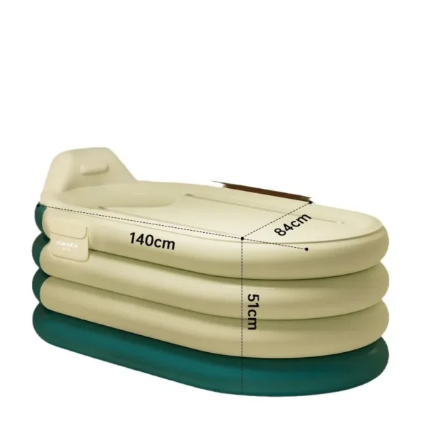 Bathing Bucket for Adults, Inflatable Bathtub, Thickened and Foldable Full Body Sitting Bathtub Sweat Steaming Medicine Bath