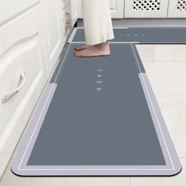 Bathroom Floor Mat, Soft Diatomaceous Mud, Absorbent Quick Drying Carpet, Diatomaceous Earth Anti Slip Mat, Door Mat