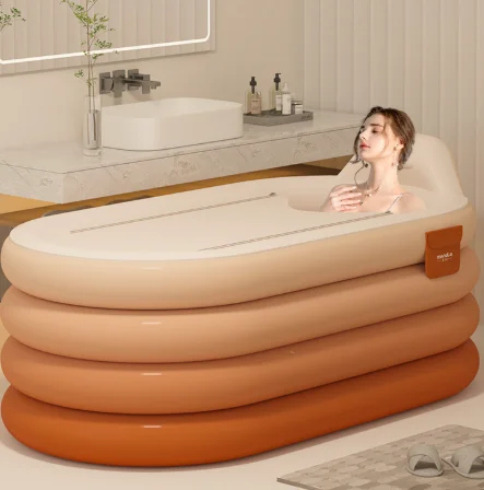 Bathing Bucket for Adults, Inflatable Bathtub, Thickened and Foldable Full Body Sitting Bathtub Sweat Steaming Medicine Bath