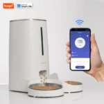 4L Automatic Pet Feeder for1/2Cats,WiFi Smart Feed Automatic Pet Feeder for Cats& Dogs,Timed Pet Food Dispenser with APP Control