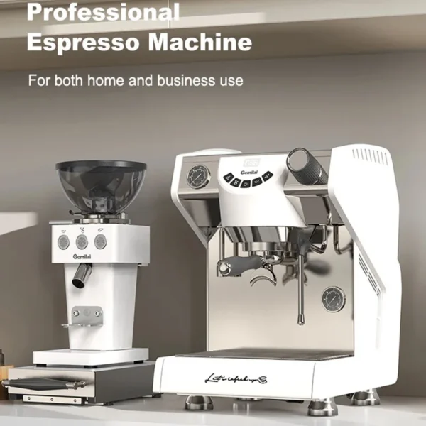 High-End Dual-Boiler Espresso Machine Italian Espresso with 58Pro Commercial Extraction System for Home & Commercial Use