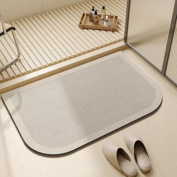 Bathroom Carpet Water-absorbent Toilet Non-slip Floor Mats Soft Diatom Mud Absorbent Doormat Home Decoration Bath Mat 욕실 미끄럼방지