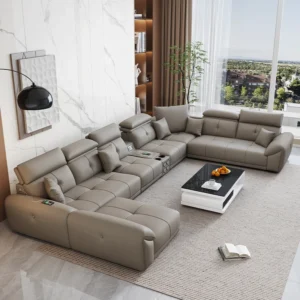 Modern Minimalist Sofa Leather Recliner Corner Living Room Sofa Relaxing Comfortable Muebles Para Habitacion Home Accessories