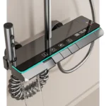 Hot Cold Piano Digital Bathroom Shower Set Rainfall Shower Head Brass Bathroom Faucet Accessories Digital Bathroom Shower System
