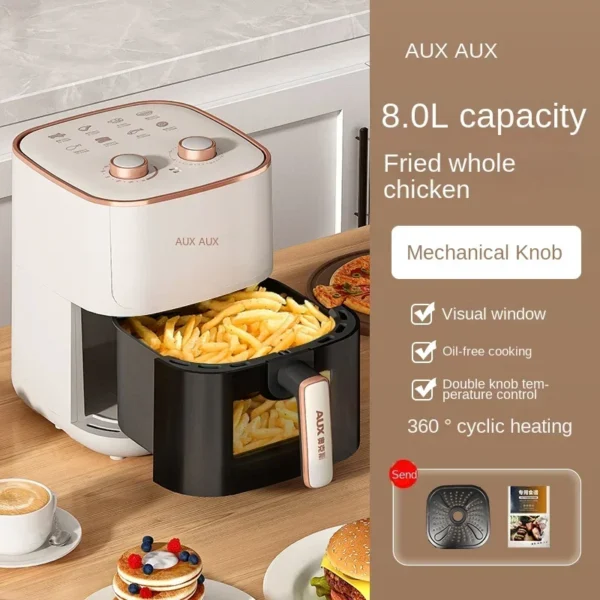 220V AXA Air Fryer Model - All-in-One Air Fryer Oven with Smart Auto-Fry, Multi-Functionality and No Oil Cooking C AA