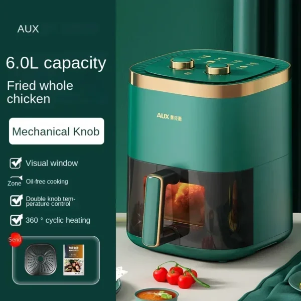 220V AXA Air Fryer Model - All-in-One Air Fryer Oven with Smart Auto-Fry, Multi-Functionality and No Oil Cooking C