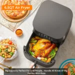 Air Fryer, ZUSBYI 6.5QT Air Fryer Oven With Smart Coloful Screen, 12 in 1 Customizable Functions, 1-Touch Digital Display