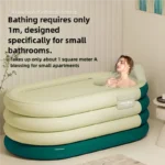 Bathing Bucket for Adults, Inflatable Bathtub, Thickened and Foldable Full Body Sitting Bathtub Sweat Steaming Medicine Bath