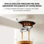 Electric Espresso Coffee Machine Cafetera Semi Automatic 20 Bar Coffee Maker 220V EU Automatic Milk Frother Cappuccino Hot Water