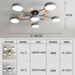 Modern LED Chandelier Lighting for Pendant Lamp Living Room Bedroom Study Home Decoration Indoor Lighting AC220V