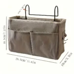 Bedhead Storage Rack, Durable Bed Bottom and Wall Mounted Space Saving Bedside Basket, Minimalist Design