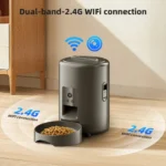 2L Pet Feeder with Camera Video Automatic Cat Feeder with WIFI Remote Control Timing Quantitative Smart Dog Food Dispenser