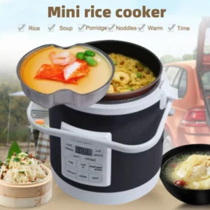 Small car outdoor cooker electric cooker cooking pot cooking food cooking porridge cooking rice fast heating car rice cooker