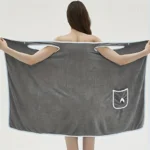 Bath Towel Household Women Wearable Wrap Adults Absorb Water Polyester Dry Hair Skirt Long Style Bathroom Washable Bathrobe